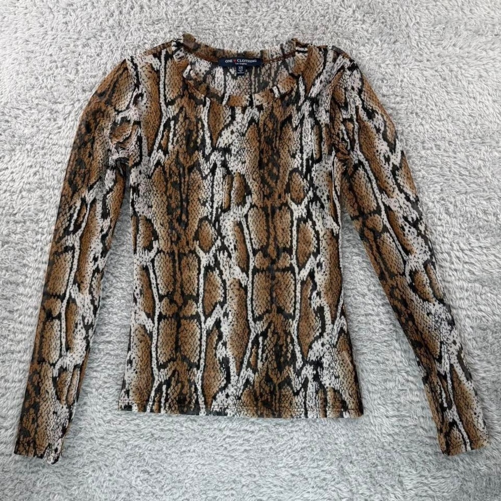 One Clothing Los Angeles brown snakeskin